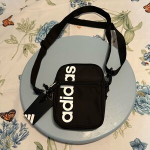 Adidas Black and White Mini Crossbody Bag